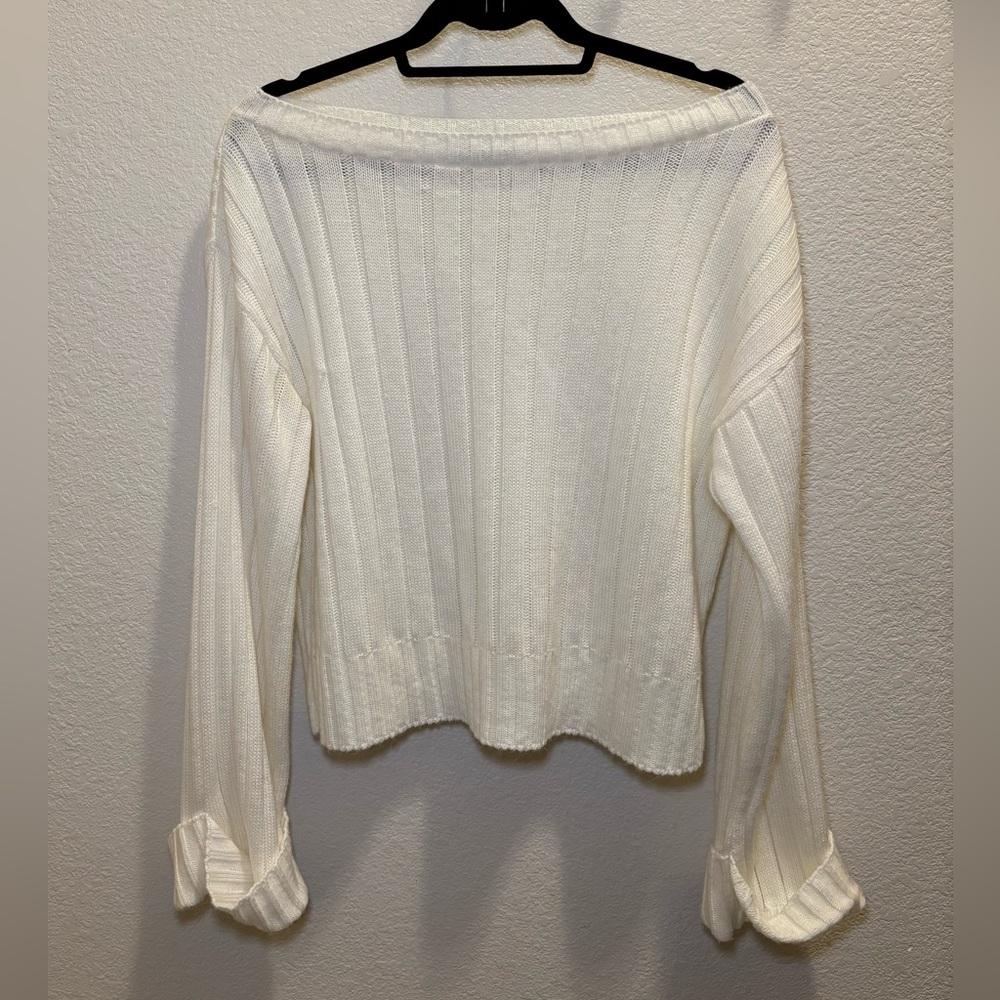 PrettyLittleThing Oversized Off the Shoulder Sweater, S